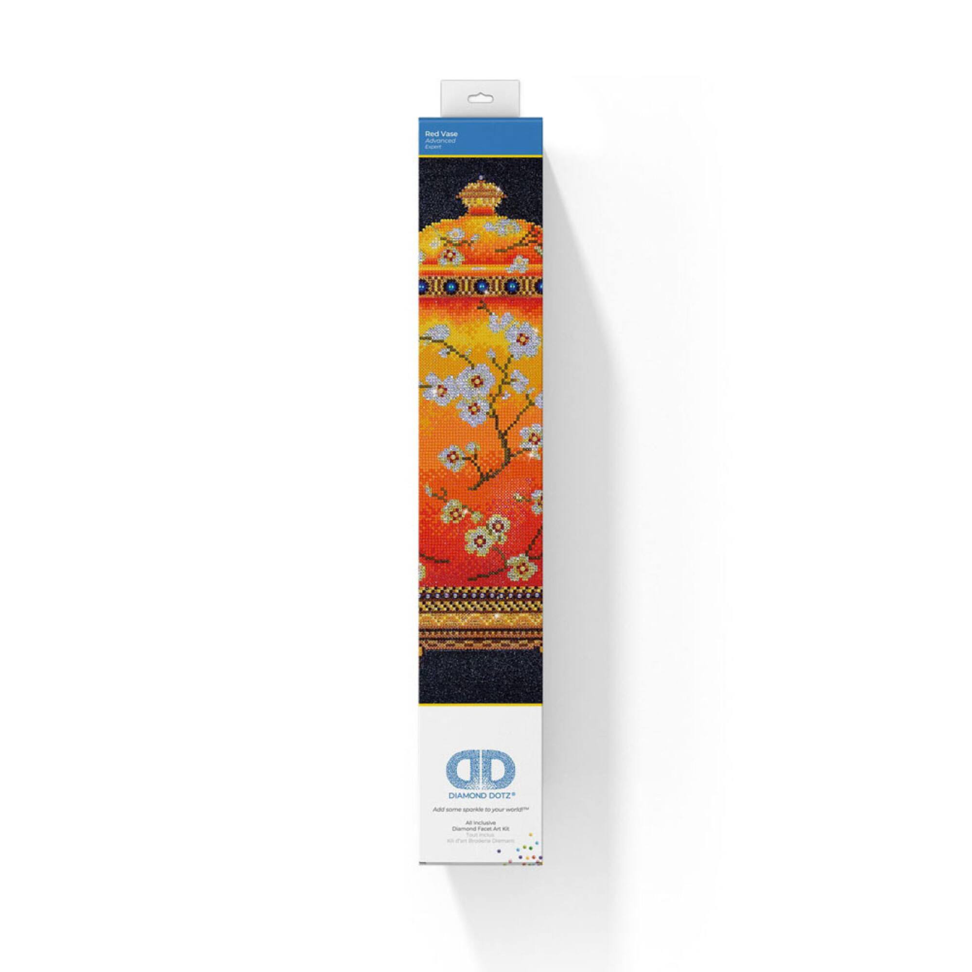 Diamond Dotz® Red Vase Diamond Painting Kit